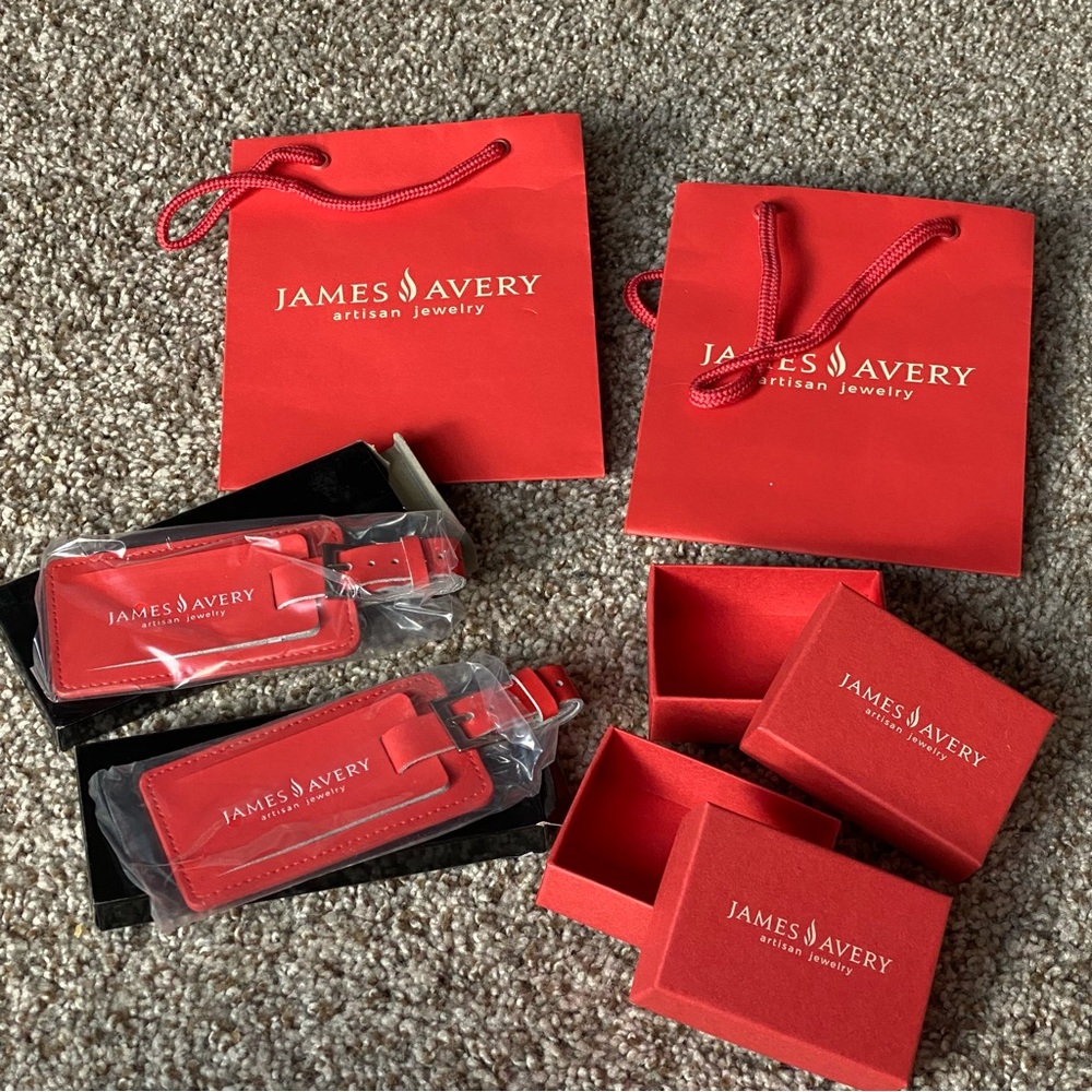 James Avery empty boxes, bag & luggage tags